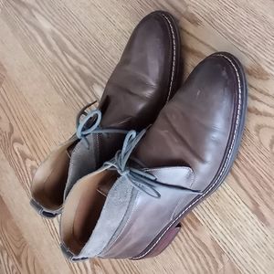 Cole Haan Men's Chelsea Leather and Suede Brown Boots Size 9M